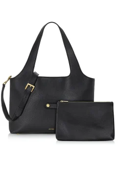 Skórzana torebka shopper damska