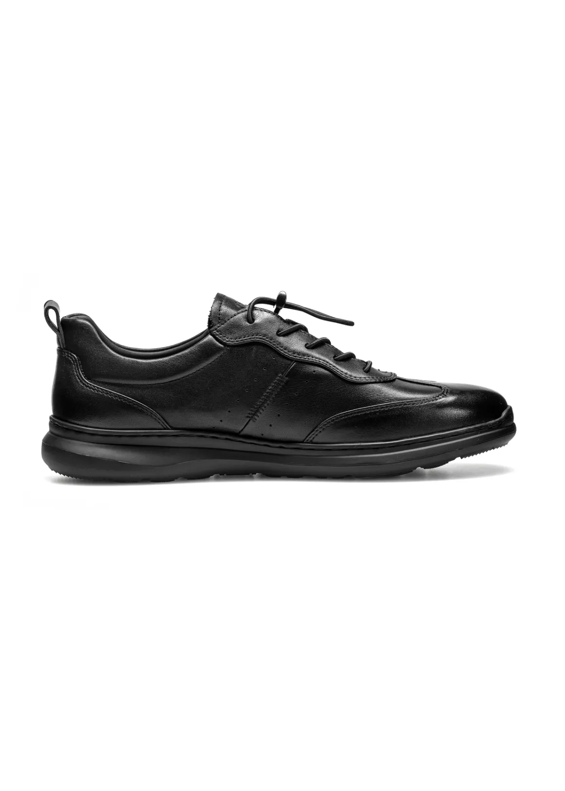 Skórzane buty męskie ze ściągaczem