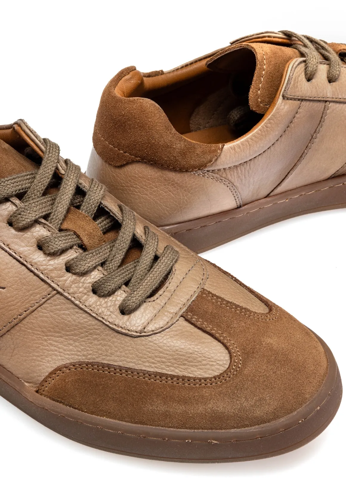 Skórzane męskie buty sportowe