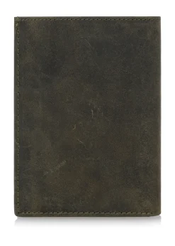 Skórzany portfel męski khaki