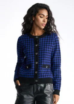 Sweter damski w pepitkę