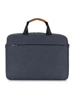 Szara teczka męska z kieszenią na laptop