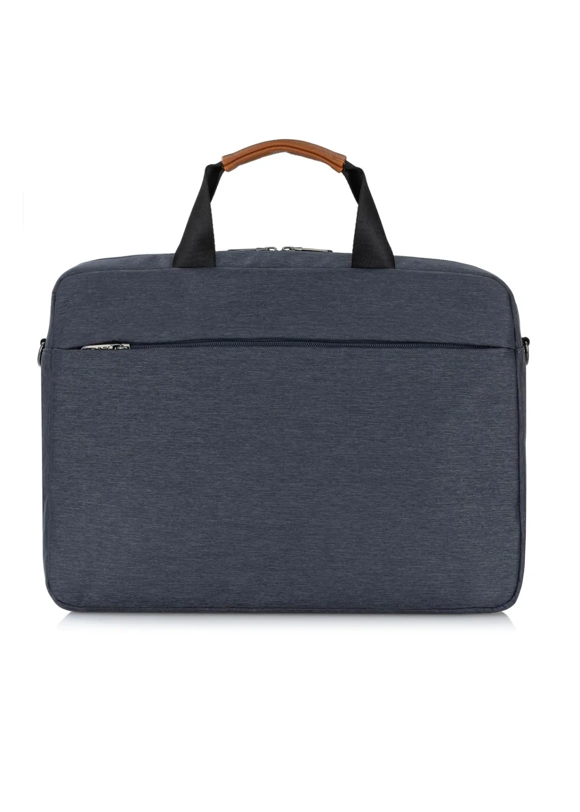 Szara teczka męska z kieszenią na laptop