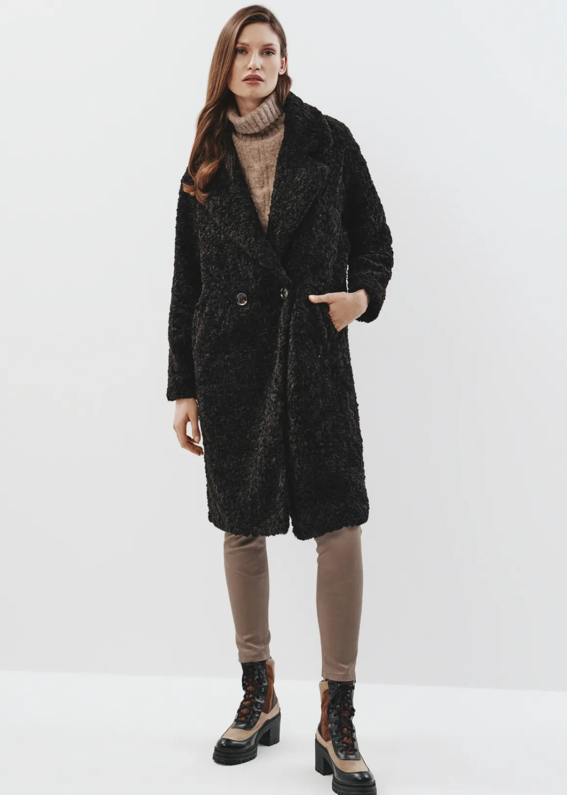 Sztuczne futro damskie oversize