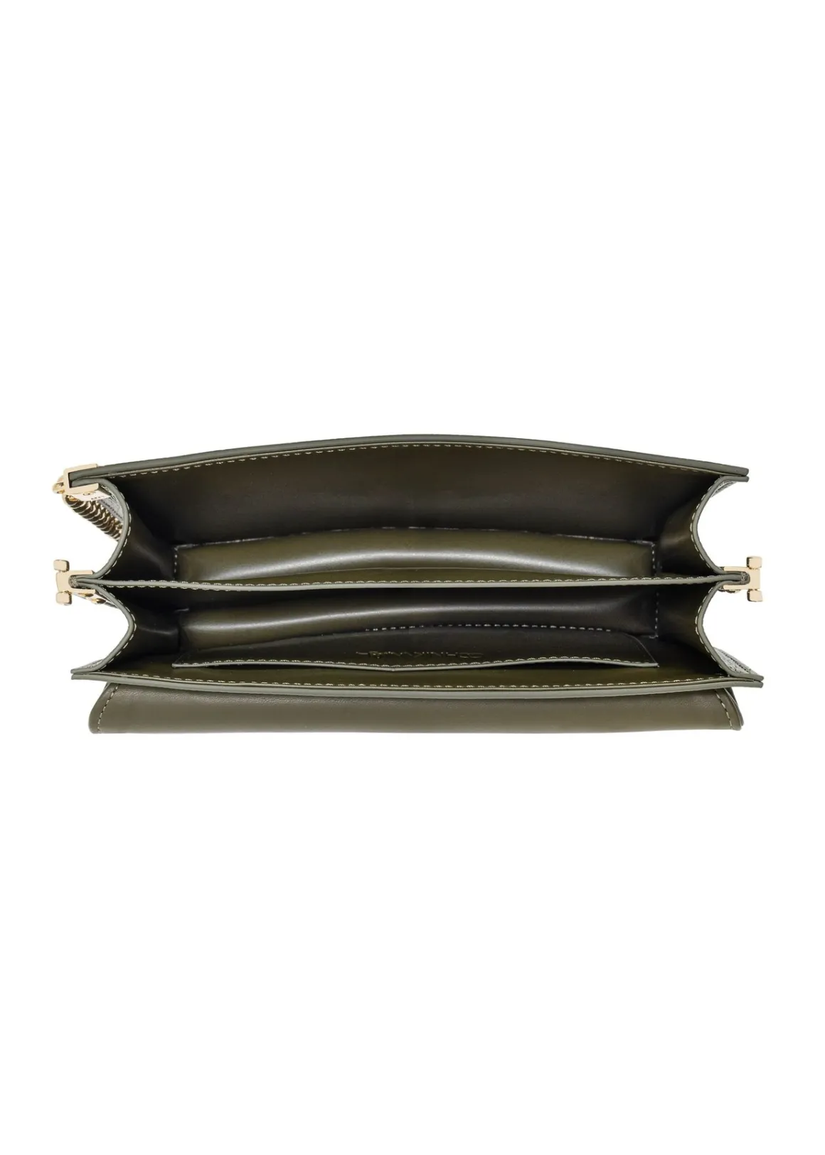 Torebka damska khaki z monogramem