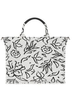 Torebka shopper damska w kwiaty