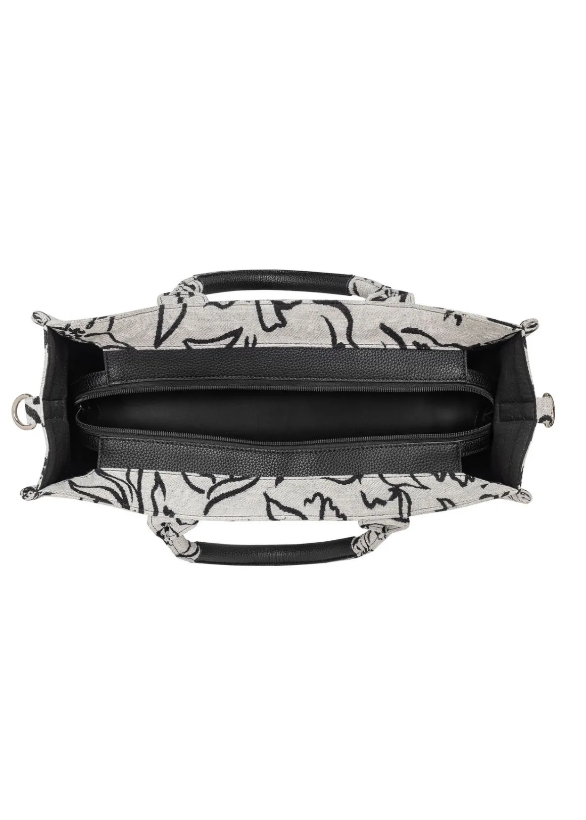 Torebka shopper damska w kwiaty