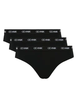 Trójpak czarnych fig damskich