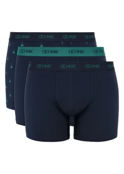 Trójpak granatowych bokserek męskich
