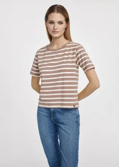 T-shirt damski w paski