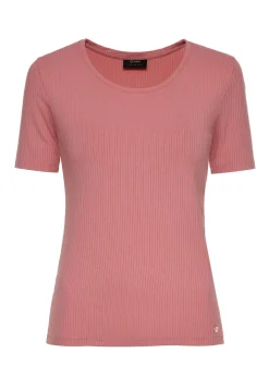 T-shirt różowy damski basic