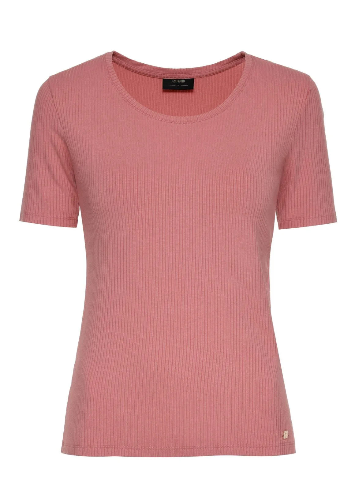T-shirt różowy damski basic