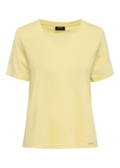 Żółty T-shirt damski basic