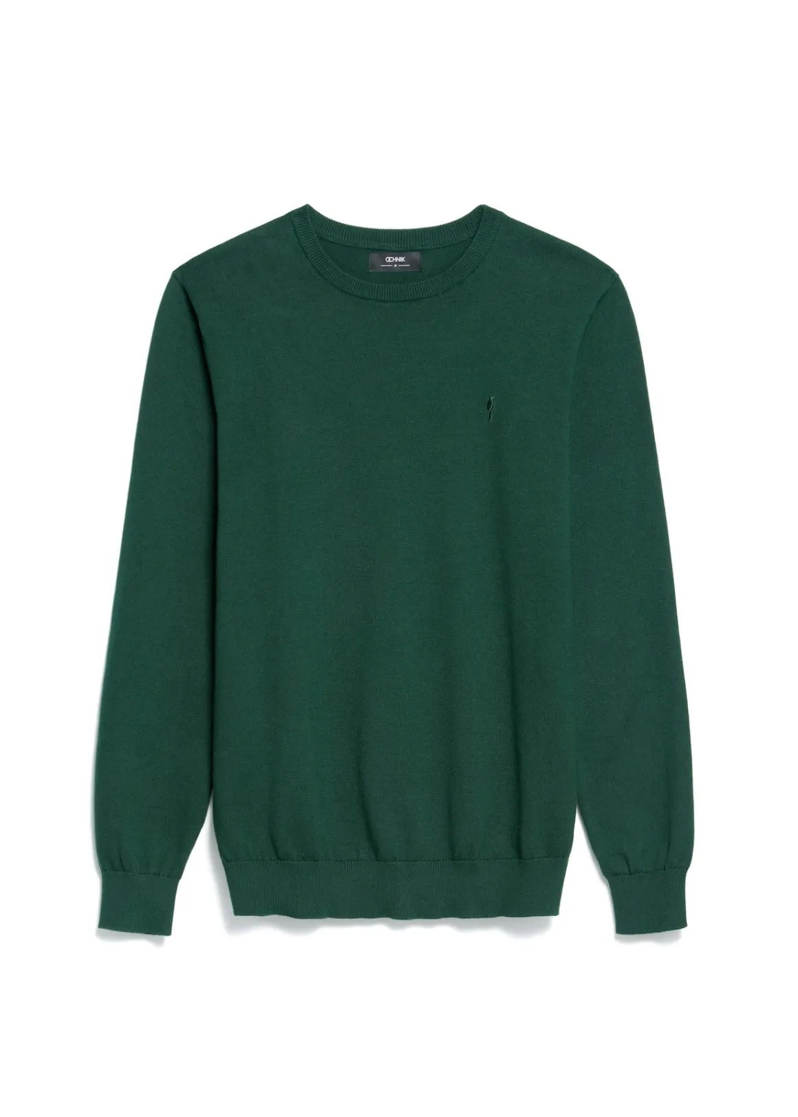 Zielony sweter męski basic